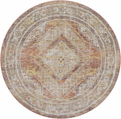 Moya Rust Rich Textured Traditional Rug - Ornate Home