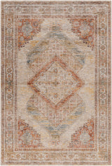Moya Tan Rich Textured Traditional Rug - Ornate Home