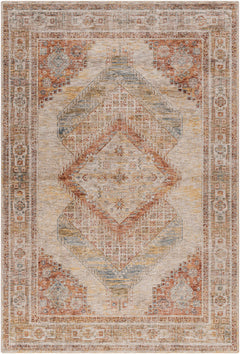 Moya Tan Rich Textured Traditional Rug - Ornate Home