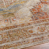 Moya Tan Rich Textured Traditional Rug - Ornate Home