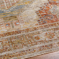 Moya Tan Rich Textured Traditional Rug - Ornate Home