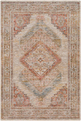 Moya Tan Rich Textured Traditional Rug - Ornate Home