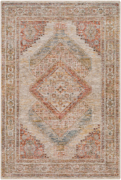 Moya Tan Rich Textured Traditional Rug - Ornate Home