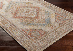 Moya Tan Rich Textured Traditional Rug - Ornate Home