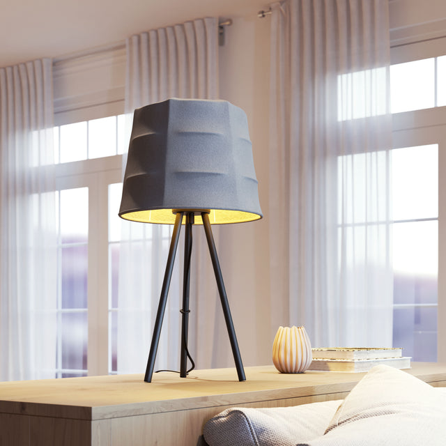 Mozzi Gray & Black Table Lamp - Ornate Home