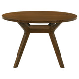 Mueller Brown And Beige 5-Piece 48-inch Round Dining Set - Ornate Home