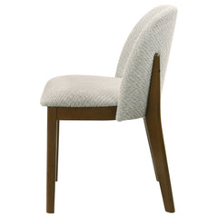 Mueller Brown And Beige Upholstered Dining Side Chair (Set Of 2) - Ornate Home
