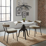 Mufid White & Black Bistro Table