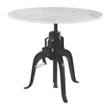 Mufid White & Black Bistro Table