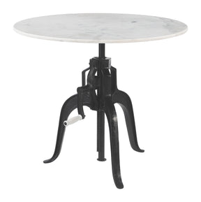 Mufid White & Black Bistro Table - Ornate Home