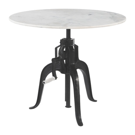 Mufid White & Black Bistro Table - Ornate Home