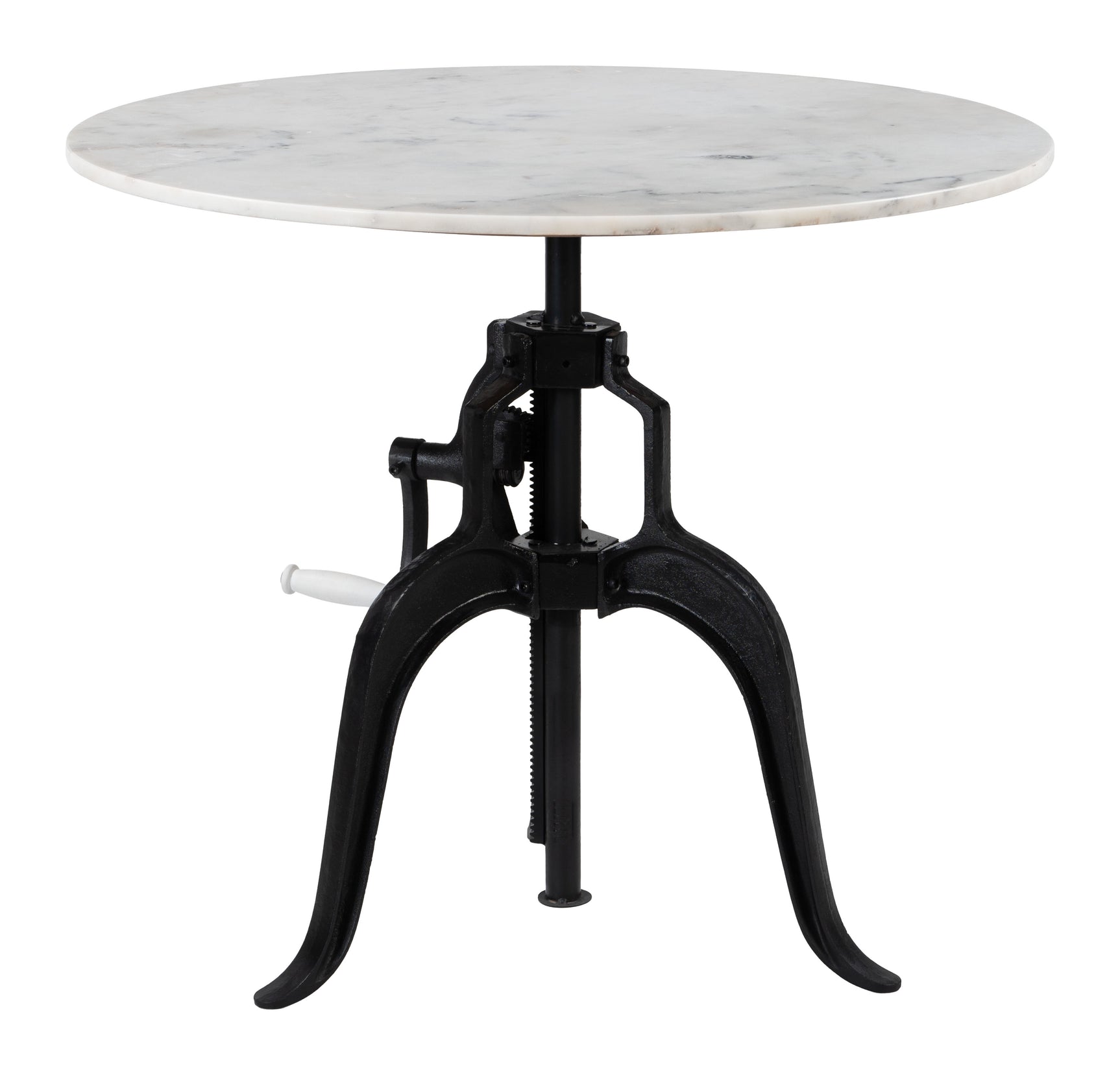 Mufid White & Black Bistro Table