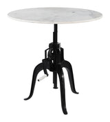 Mufid White & Black Bistro Table