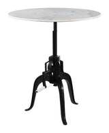 Mufid White & Black Bistro Table