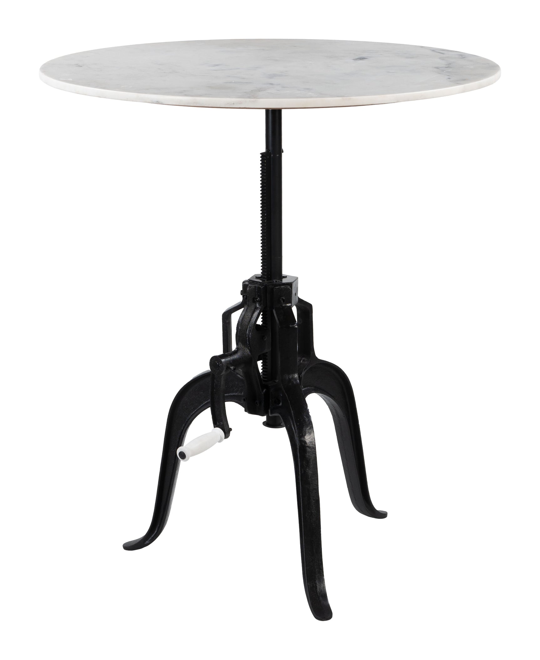 Mufid White & Black Bistro Table