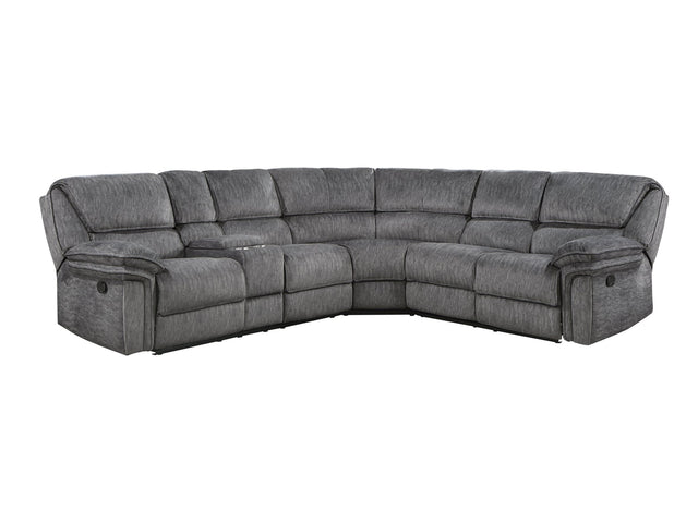 Muirfield Gray 3-Piece Reclining Sectional - Ornate Home