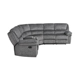 Muirfield Gray 3-Piece Reclining Sectional - Ornate Home