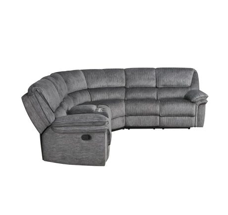 Muirfield Gray 3-Piece Reclining Sectional - Ornate Home