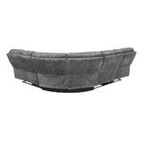 Muirfield Gray 3-Piece Reclining Sectional - Ornate Home