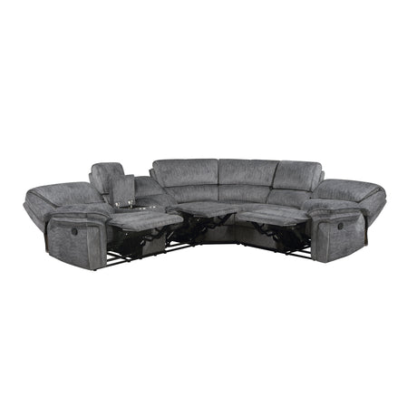 Muirfield Gray 3-Piece Reclining Sectional - Ornate Home