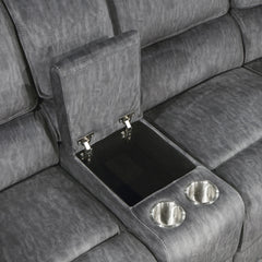 Muirfield Gray 3-Piece Reclining Sectional - Ornate Home