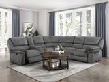 Muirfield Gray 3-Piece Reclining Sectional - Ornate Home