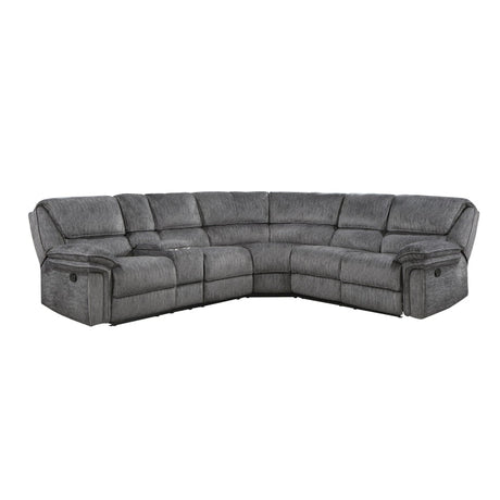 Muirfield Gray 3-Piece Reclining Sectional - Ornate Home
