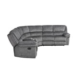 Muirfield Gray 3-Piece Reclining Sectional - Ornate Home