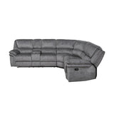 Muirfield Gray 3-Piece Reclining Sectional - Ornate Home