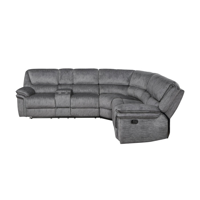 Muirfield Gray 3-Piece Reclining Sectional - Ornate Home