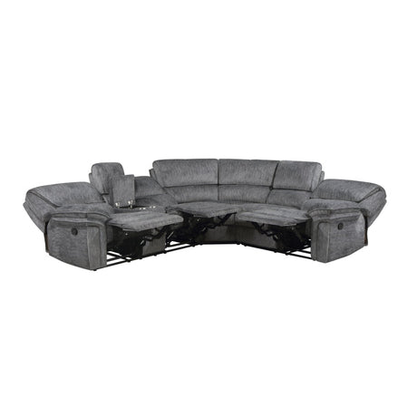 Muirfield Gray 3-Piece Reclining Sectional - Ornate Home