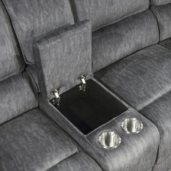 Muirfield Gray 3-Piece Reclining Sectional - Ornate Home