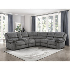 Muirfield Gray 3-Piece Reclining Sectional - Ornate Home