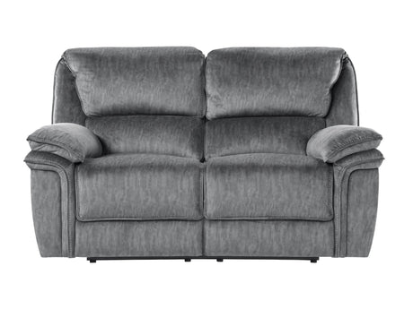 Muirfield Gray Double Reclining Loveseat - Ornate Home