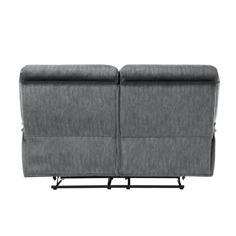Muirfield Gray Double Reclining Loveseat - Ornate Home