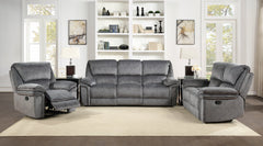 Muirfield Gray Double Reclining Loveseat - Ornate Home
