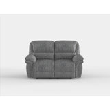 Muirfield Gray Double Reclining Loveseat - Ornate Home