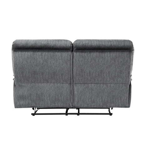 Muirfield Gray Double Reclining Loveseat - Ornate Home