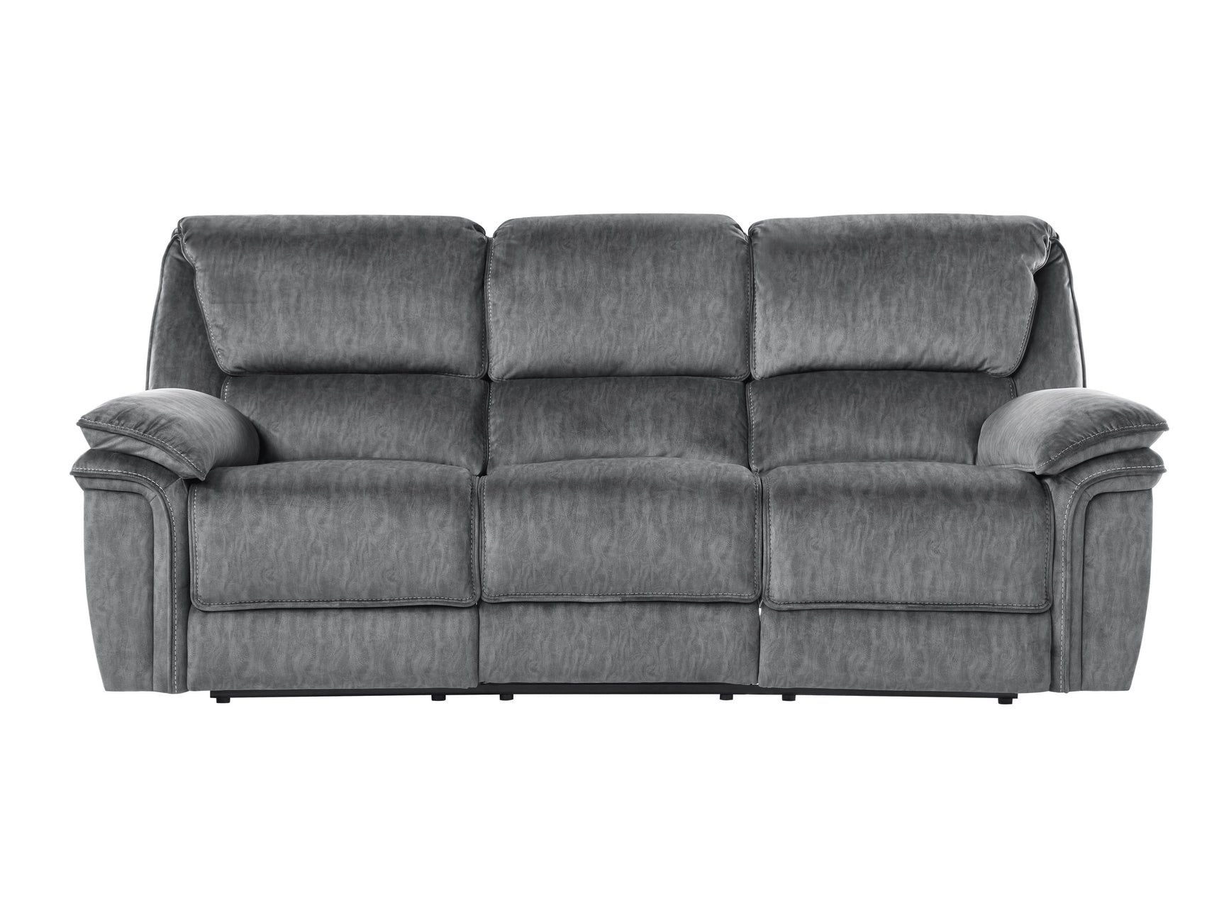 Muirfield Gray Double Reclining Sofa - Ornate Home