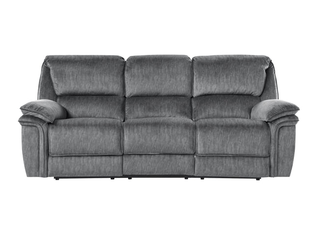 Muirfield Gray Double Reclining Sofa - Ornate Home