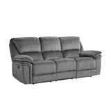 Muirfield Gray Double Reclining Sofa - Ornate Home