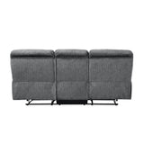 Muirfield Gray Double Reclining Sofa - Ornate Home