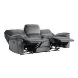 Muirfield Gray Double Reclining Sofa - Ornate Home