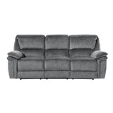 Muirfield Gray Double Reclining Sofa - Ornate Home