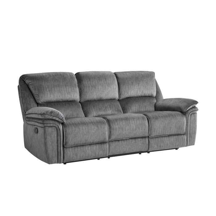 Muirfield Gray Double Reclining Sofa - Ornate Home