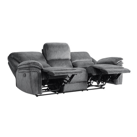 Muirfield Gray Double Reclining Sofa - Ornate Home