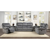 Muirfield Gray Double Reclining Sofa - Ornate Home