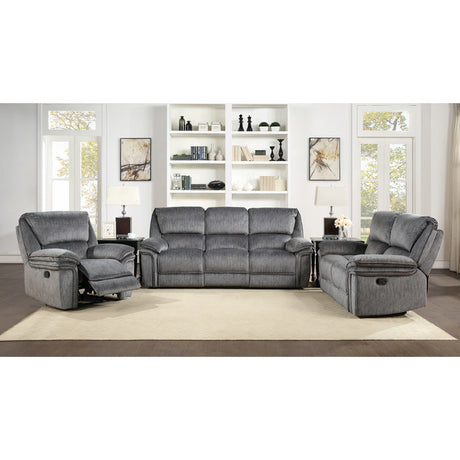 Muirfield Gray Double Reclining Sofa - Ornate Home