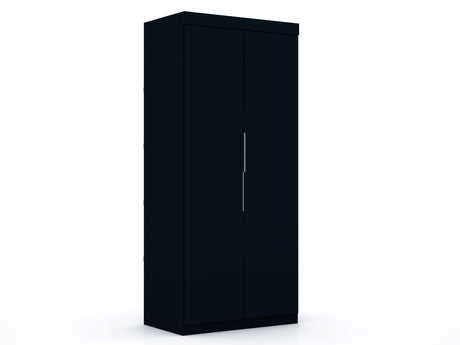 Mulberry 2.0 Sectional Wardrobe Closet in Tatiana Midnight Blue - Ornate Home