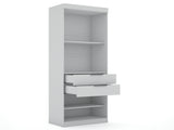 Mulberry 2.0 Sectional Wardrobe Closet in White - Ornate Home